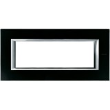 Rama Ornament 6M Axolute Bticino sticla neagra HA4806VNN