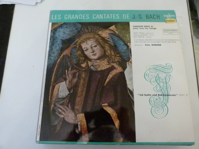 Bach -les grands cantates- Fritz Werner, vinil foto