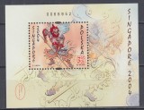 POLONIA 2004 EXPOZITIA FILATELICA MONDIALA SINGAPORE 2004 BLOC MNH, Nestampilat