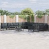 VidaXL Set de canapele pentru grădină Antracit Oțel 3379024