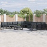 VidaXL Set de canapele pentru grădină Antracit Oțel 3379024