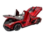 Macheta Koenigsegg Jesko rosu 1:24 cu sunete lumini deschide usile si capotele