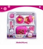 Uscător Gri Jucărie Bucătărie Plastic pentru Copii Peste 3 Ani Set Vase Incluse