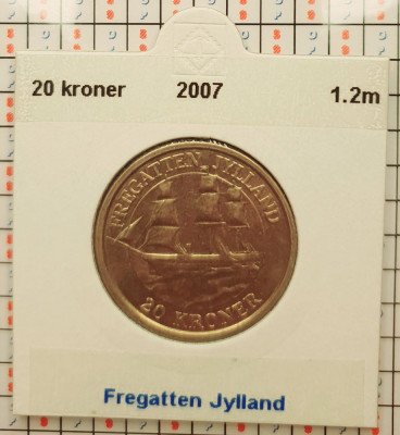 Danemarca 20 kroner 2007 - Fregatten Jylland - km 920 - G011 foto