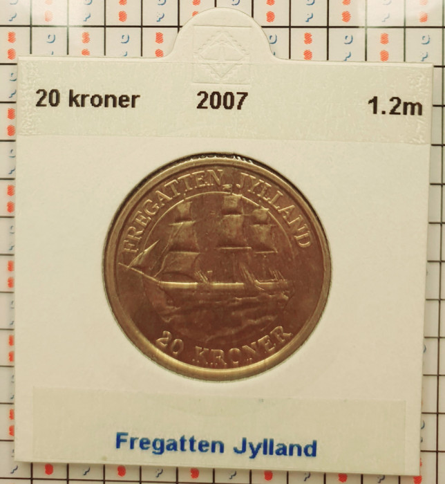 Danemarca 20 kroner 2007 - Fregatten Jylland - km 920 - G011
