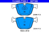 ATE 13.0460-7169.2 set placute frana,frana disc