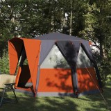 vidaXL Tent Cabină cu acoperiș Gri și Portocalie 320 x 320 x 203 cm 42004034