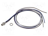Conector M8 tată 4 pini 48V 4A IP67 cablu 0,5m LUTRONIC