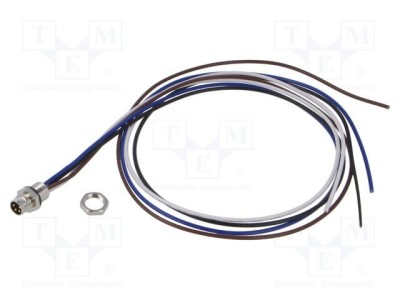 Conector M8 tată 4 pini 48V 4A IP67 cablu 0,5m LUTRONIC foto