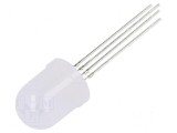 LED RGB 10mm Convex 30&deg; - Temperaturi de Funcționare: -30&deg; p&acirc;nă la 85&deg;C, Nr. Term: 4