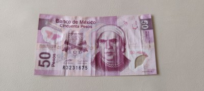 50 Pesos 2005 (7 septembrie) - Series C polimer (cu defect) foto