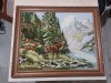 Cerb goblen vechi, decor de perete