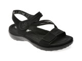 Sandale RIEKER negre, 64870, din piele ecologica