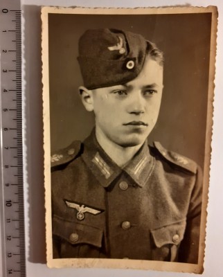 Carte poștală germană cu militar foto