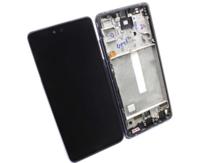 Display Samsung Galaxy A52 2021 A525 4G Display Service Pack cu Rama Violet foto