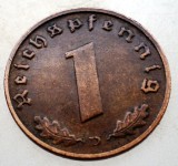 B.138 GERMANIA 1 REICHSPFENNIG 1939 D, Europa, Bronz