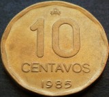 Cumpara ieftin Moneda 10 CENTAVOS - ARGENTINA, anul 1985 A * cod 746, America Centrala si de Sud