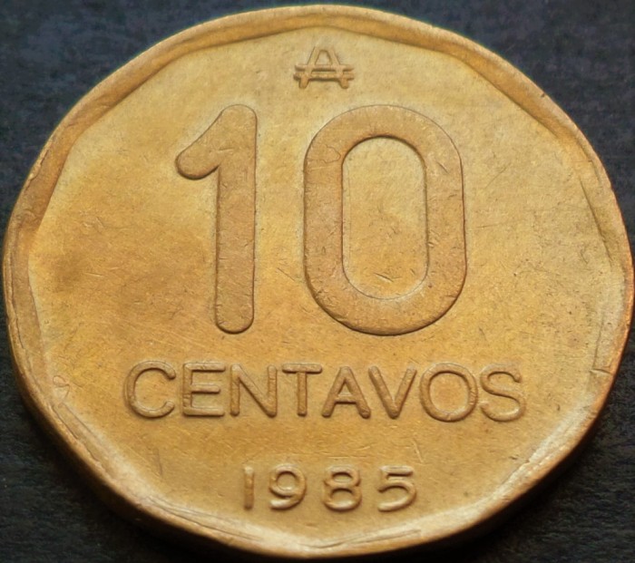 Moneda 10 CENTAVOS - ARGENTINA, anul 1985 A * cod 746