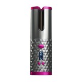 Ondulator par automat wireless M600, USB, 150-200&deg;C, timer 8-18s, display LCD, acumulator 5000mAh, gri/roz/alb