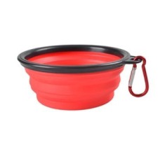 Bol de hrana ?i apa portabil din latex pentru caini (350ML) foto