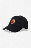 Wood Wood șapcă de baseball din bumbac Eli Badge culoarea negru, cu imprimeu 10280800.7083-OFFWHITE