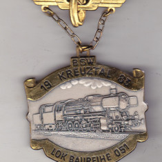 bnk ins Germania - insigna - medalie - Locomotiva