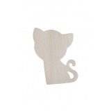 Accesorii creatie - lemn - pisici, set 4 buc, Colorarte