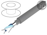 Cablu Alpha Essential C&amp;C 1x2x24AWG PVC gri 300V