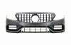 Bara Fata cu Grila Centrala Neagra cu Mercedes C-Class W205 S205 C205 A205 (2014-2018) C63 GT-R Design Performance AutoTuning, KITT