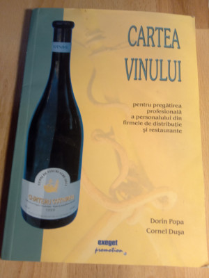Cartea vinului Dorin popa foto