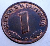 2.717 GERMANIA 1 REICHSPFENNIG 1938 D XF/AUNC, Europa, Bronz
