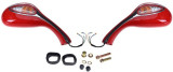 Set 2 oglinzi moto/atv/scuter, cu semnalizari, filet M8, culoare rosu Cod Produs: MX_NEW ZV56034