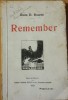 REMEMBER - RADU D. ROSETTI - ED. 1921