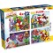 Puzzle de colorat maxi - Paienjenelul Marvel si prietenii lui uimitori (4 x 48 de piese) PlayLearn Toys