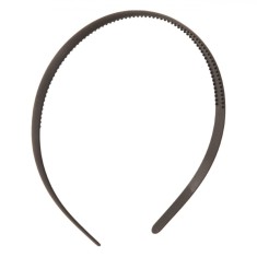 Bentiță Păr Femei, Finisaj Mat, Plastic, Negru, 1cm