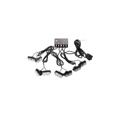 kit 8 x lumini de zi cu LED 12V- lumina alba foto