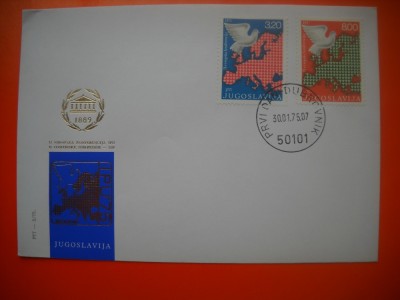 HOPCT PLIC FDC S NR 427 IUGOSLAVIA 1975 -EUROPA CEPT foto