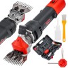 Masina Tuns Oi Animale Electrica 600W 220V Red Technic +Valisa, Lame Otel Inoxidabil, Cablu 5m
