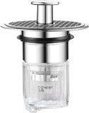 Dop de scurgere cu sita pentru chiuveta TETA ZIELER, otel inoxidabil/ABS, argintiu, 5,9 x 6,1 cm
