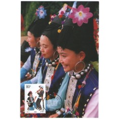 China 1999 - Grupuri etnice, CarteMaxima 05