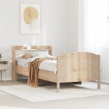 Cumpara ieftin Cadru de pat fără saltea, 90x200 cm, lemn masiv pin