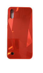 Huse telefon silicon si acril cu textura diamant Samsung Galaxy A10 , Rosu foto