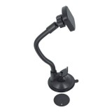 Suport Auto Telefon Parbriz Vantuză Magnetic ALM, Rotativ, Negru, Universal
