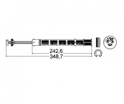 Filtru uscator aer conditionat Mahle, VOLKSWAGEN CC, 11.2011-12.2016; PASSAT (B6/B7), 07.2005-2015; PASSAT CC, 06.2008-01.2012, 30x350 mm, cartus usc foto