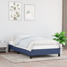 vidaXL Cadru de pat fără saltea țesătură albastră 90x190 cm 346686