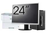 Pachet Calculator Second Hand HP ProDesk 490 G3 Tower, Intel Core i5-6400 2.70GHz, 8GB DDR3, 500GB HDD, DVD-ROM + Monitor 24&amp;quot; &amp; Imprimanta Brothe