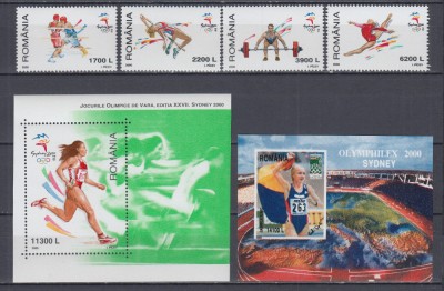 2000 LP 1522 LP 1523 LP 1524 JOCURILE OLIMPICE DE VARA SYDNEY SERIE+COLITE MNH foto
