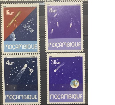 PC426 - Mozambic 1986 Spatiu/ Cometa Halley, serie MNH, 4v foto