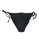 Slip negru cu snur