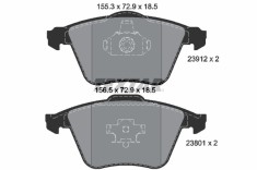 TEXTAR 2391201 Q+ set placute frana,frana disc foto